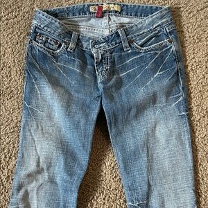 BKE Women's Straight Leg Blue Jeans